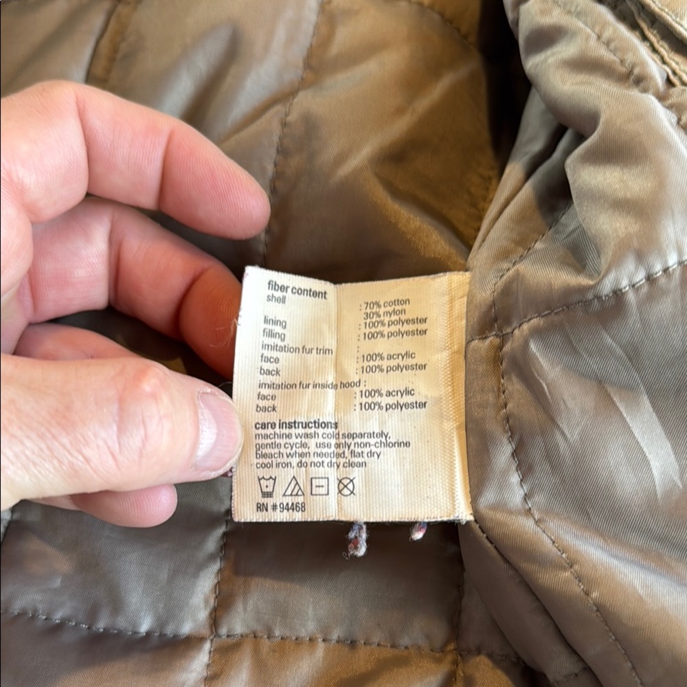 Esprit Vintage Y2K Parka with Faux Fur Trim Women’s size Medium - Picture 12 of 16